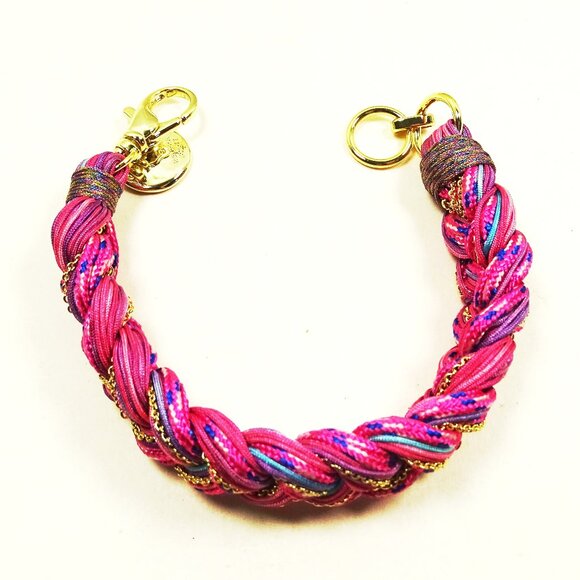 KENDRA SCOTT Masie Gold Plated Braided Cord Bracelet in Pink Mix - Picture 3 of 6